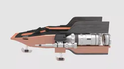 spaceship futuristic spacecraft 3D model