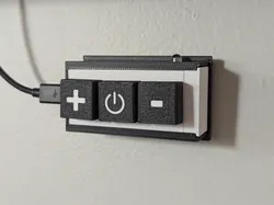 TV Power + Volume remix of Wemos D1 3-Button Case - Free 3D Print Model