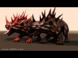 3DRT-Hellhounds monsters Low-poly 3D model