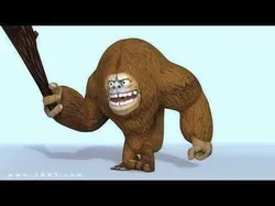 3DRT-Toon Yeti monster Low-poly 3D model