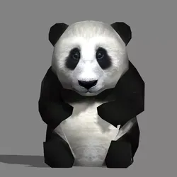 BabyPanda panda bear Low-poly 3D model