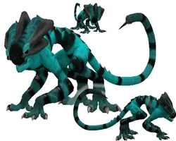 Battle Chamelion Low-poly 3D model