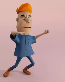 BESA TOON CHARACTER 3D model
