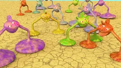cartoon aliens 3D model
