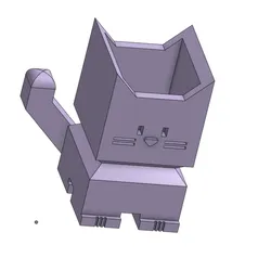 Cat Succulent Planter – Cute 3D Printable Vase for Small Plants