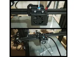 Creality-CR10 mount for E3DV6 hot end