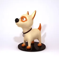 Dog cartoon 01 3D model