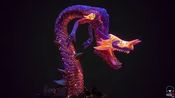Dragon handpainted game ready Low-poly 3D model