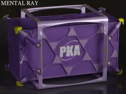 Futuristic dynamic dampening container Low-poly 3D model