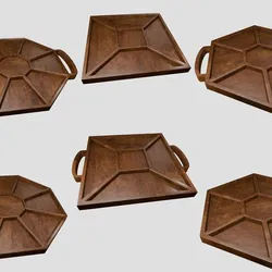 Geometric Tray Collection – STL Files for CNC Use (Hexagon, Rectangle, Octagon)