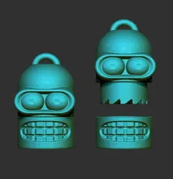 GRINDER BENDER - FUTURAMA - KEY RING GRINDER GRINDER WEED WEED CHOPPER 420 GRINDER -READY TO PRINT - PRINTING IN SITU