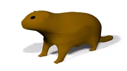 Groundhog beaver 3D model