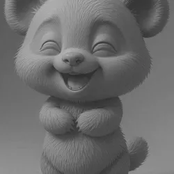 Happy Panda STL – Cute Laughing Baby Panda 3D Printable Model
