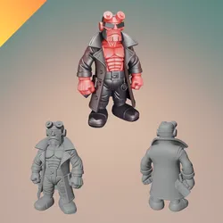 Hellboy Miniature – STL, OBJ, and GLB 3D Print Model