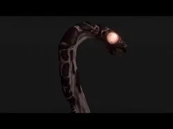 Insectoid Worm monster Low-poly 3D model