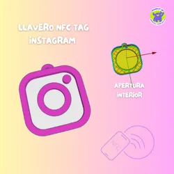 INSTAGRAM NFC KEYCHAIN