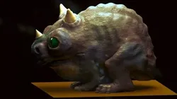 little alien reptile creature RIGGED 3D model