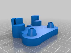 parametric anet e10 carriage (for HEVO extruder plate)