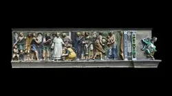 Particolare del fregio-Dar da bere agli assetati