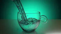 Realistic Cup with animated water 3D model