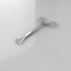 rigged Surgical Scissors 01 Low-poly 3D model