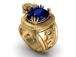 ring ruby dragon a 3D print model