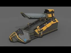 Sci Fi Cryo Pod Low-poly 3D model