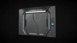 Sci-Fi Door Version 1 - Low Poly