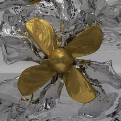 Ship Propeller Low-poly 3D model