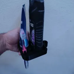 soap holder + toothpaste holder + toothbrush holder for shower