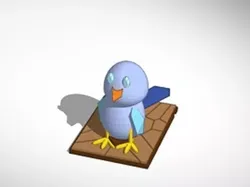 The blue bird 3D model