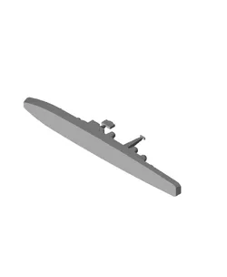 1/2400 Scale HMS Bristol Type 82 Destroyer.stl