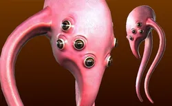 Alien Squid Creature Low-poly 3D model
