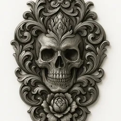 Baroque Skull Wall