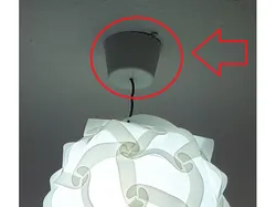 Ceiling rose for a ceiling lamp !