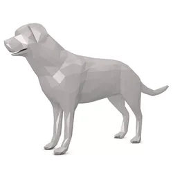 Dog Low Poly labrador retriever Low-poly 3D model