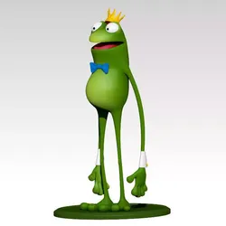 Frog Cartoon 3D model