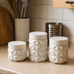 Geometric Storage Box Set – No Supports – Organizer STL