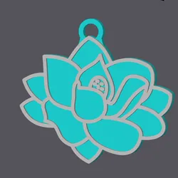 Magnolia Flower - Keychain v1