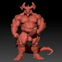 Male Demon Dragon (flacid and hard)