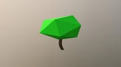 Medium Low Poly Bush