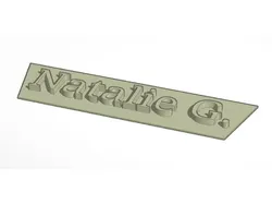 Simple Nameplate - Natalie