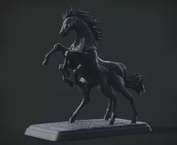 Sleipnir statue of horse 3D print model