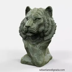 3d Printable Tiger Bust 3D print model