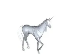 3Dfoin - Unicorn  Low-poly 3D model