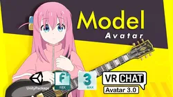 Bocchi the Rock VRChat Avatar 3D model