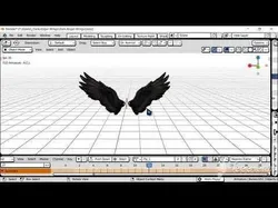 Dark Angel Wings Low-poly 3D model