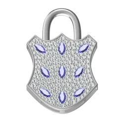 Diamond Lock Pendant