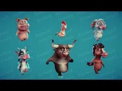 Farm Animals Friends 3D model