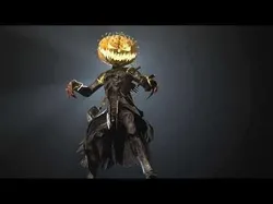HallowMonster pumpkin head Low-poly 3D model